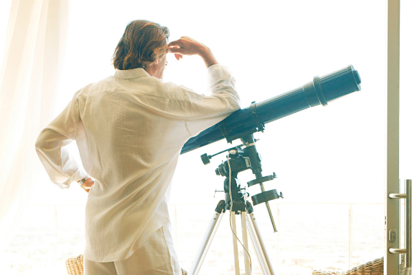 Why can't I see anything through my telescope?